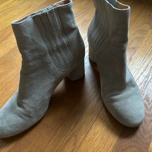 Joie gray suede boots